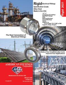 American Fittings Rigid Fittings Catalog 2021 Made in USA Steel and Aluminum Fittings